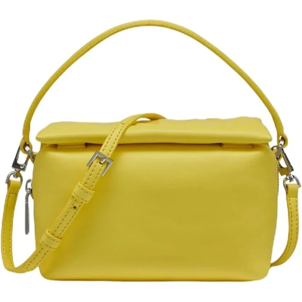 Women's Daffodil Polyurethane Satchel 2X8.5X5 Casual Everyday Accessory